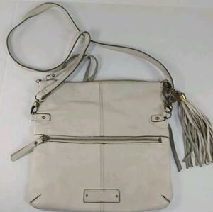 Lucky Brand women's handbag off white leather size medium